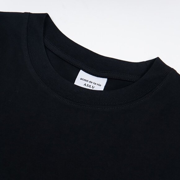 Acme De La Vie Bear Front And Back Print Short Sleeves Print Black - Picture 3 of 9